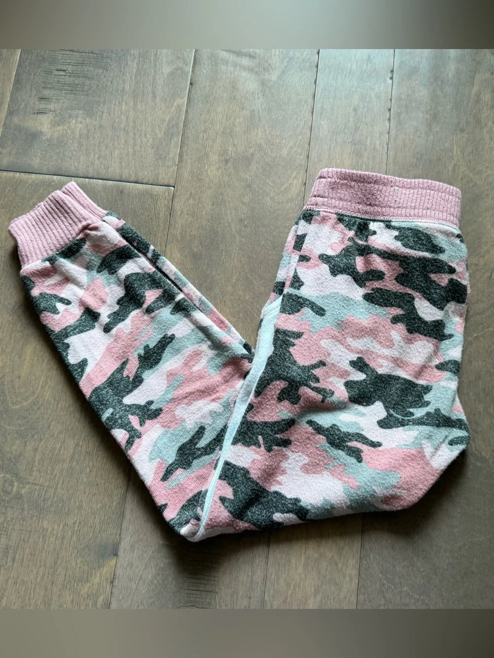 Justice Girl’s Pink Camo Soft & Cozy Joggers-Size 6